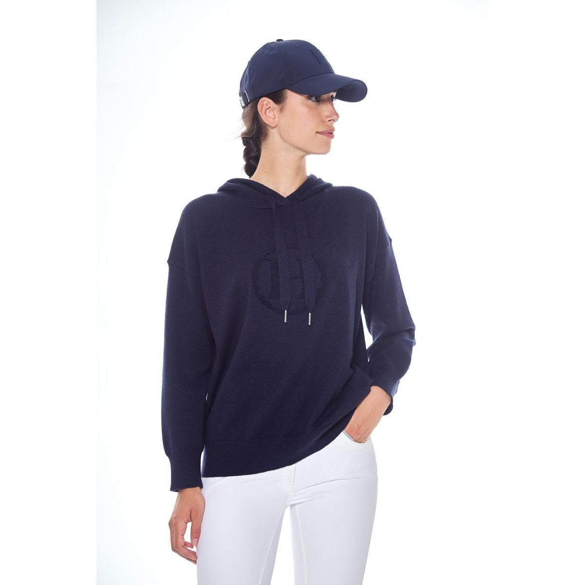 Harcour Hoodie Santa Dames Navy