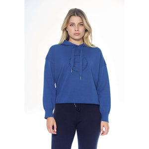 Harcour Hoodie Santa Dames Steel Blue