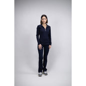 Harcour Poloshirt LS Pipal Dames Navy