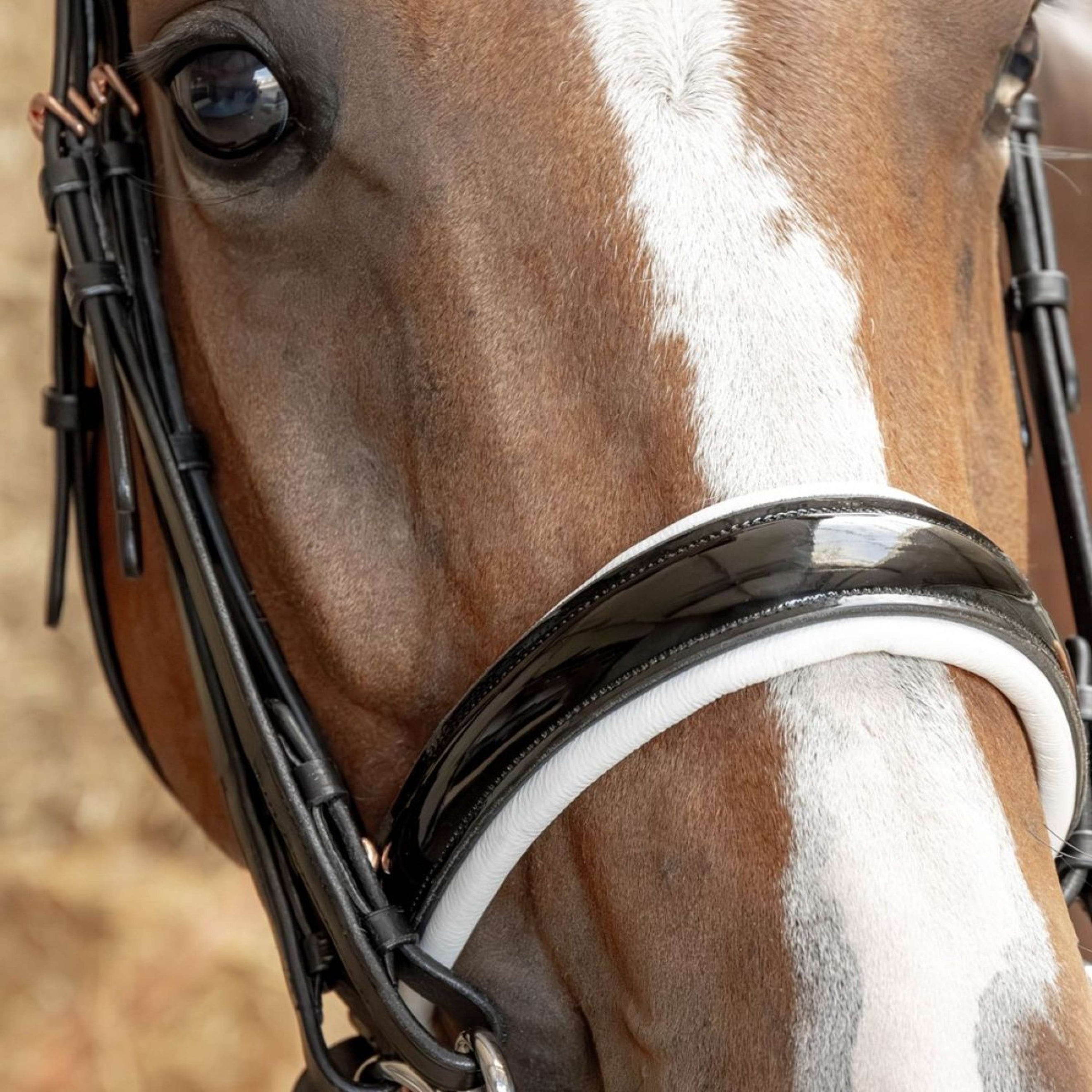 Harry's Horse Stang- en Trenshoofdstel Soft Rosegold Zwart