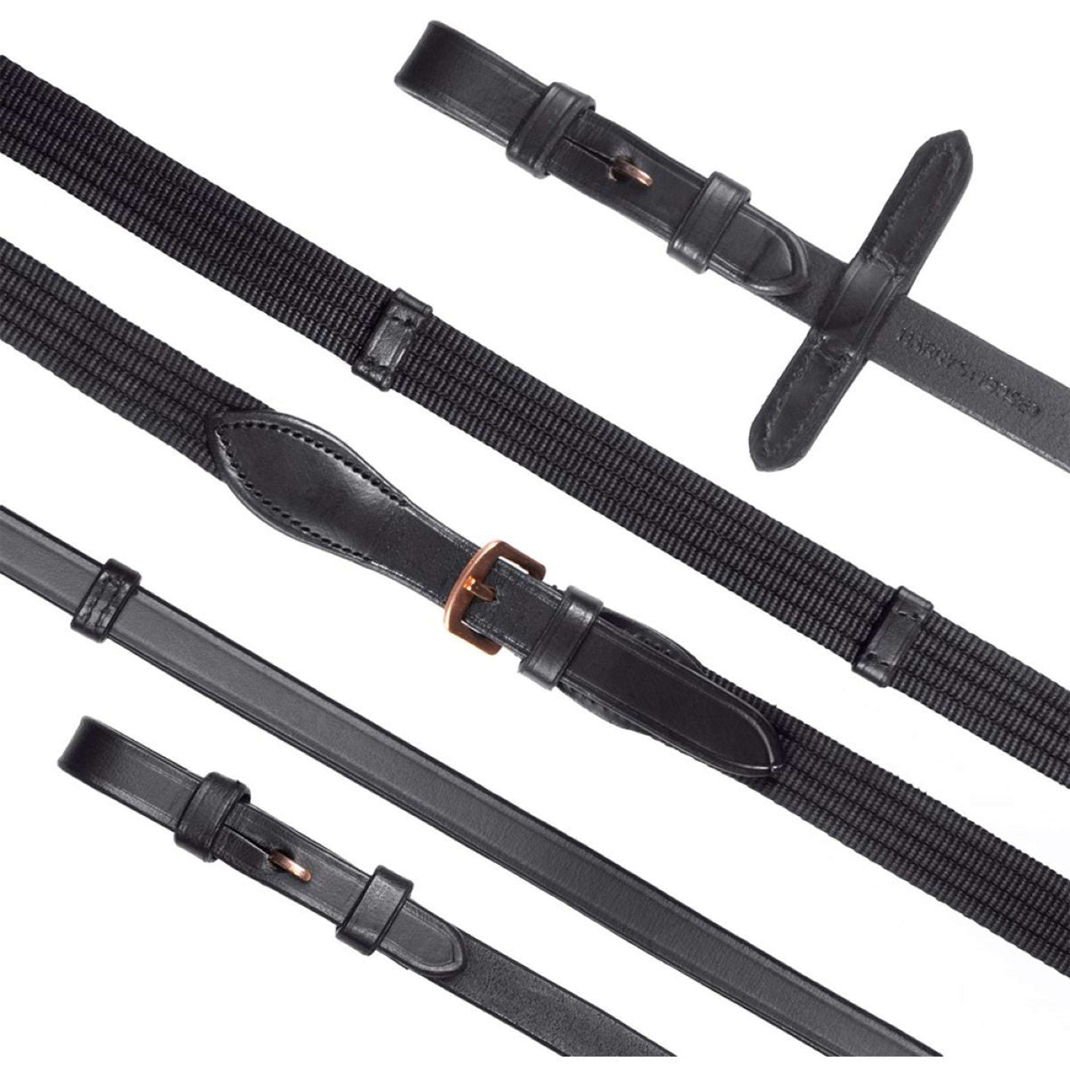 Harry's Horse Stang- en Trenshoofdstel Soft Rosegold Zwart