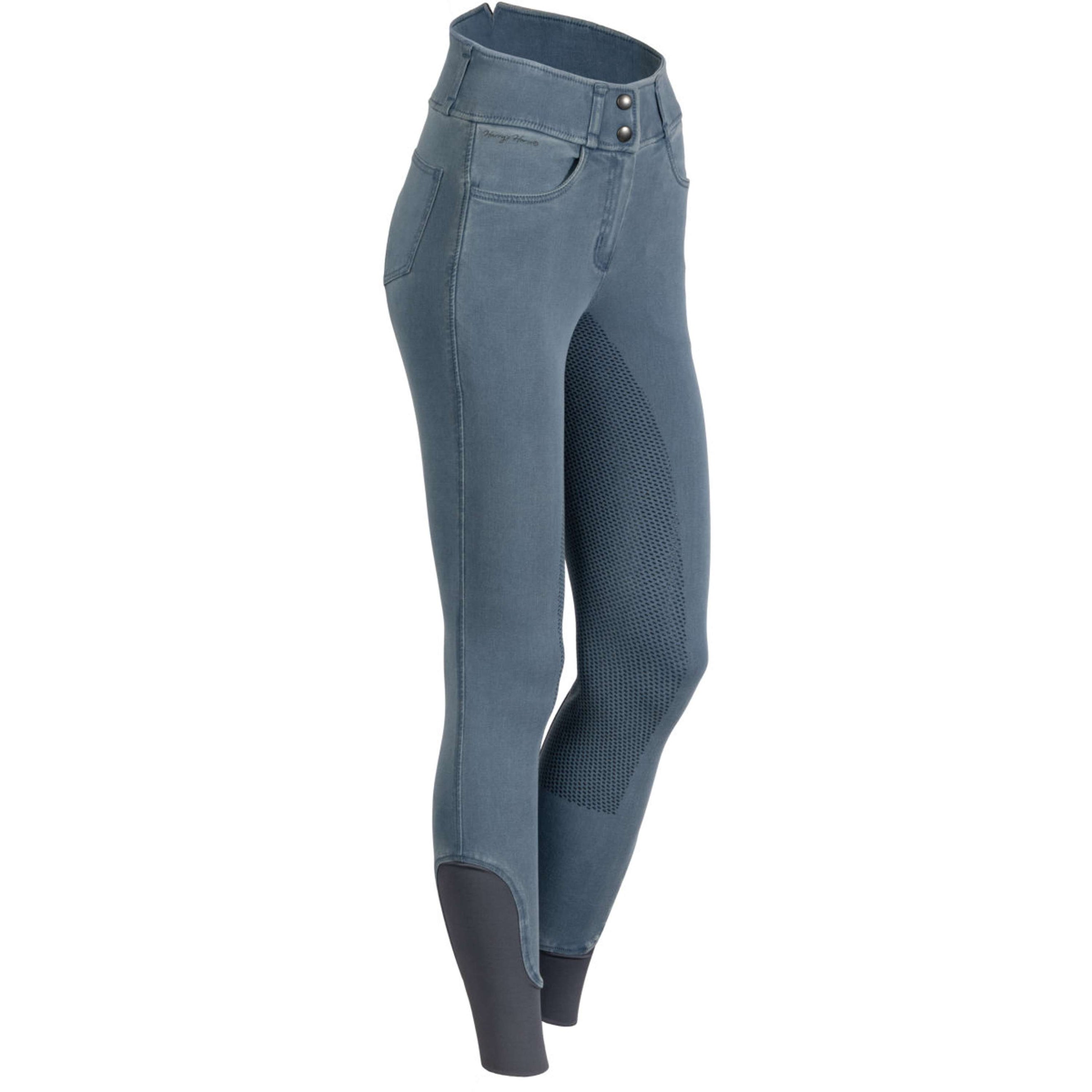 Harry's Horse Rijbroek Trendy Denim Full Grip Flint Stone