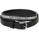 Harry's Horse Riem Sparkling Arrow Leder Zwart/Zilver