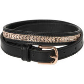 Harry's Horse Riem Sparkling Arrow Leder Zwart/Rosegold