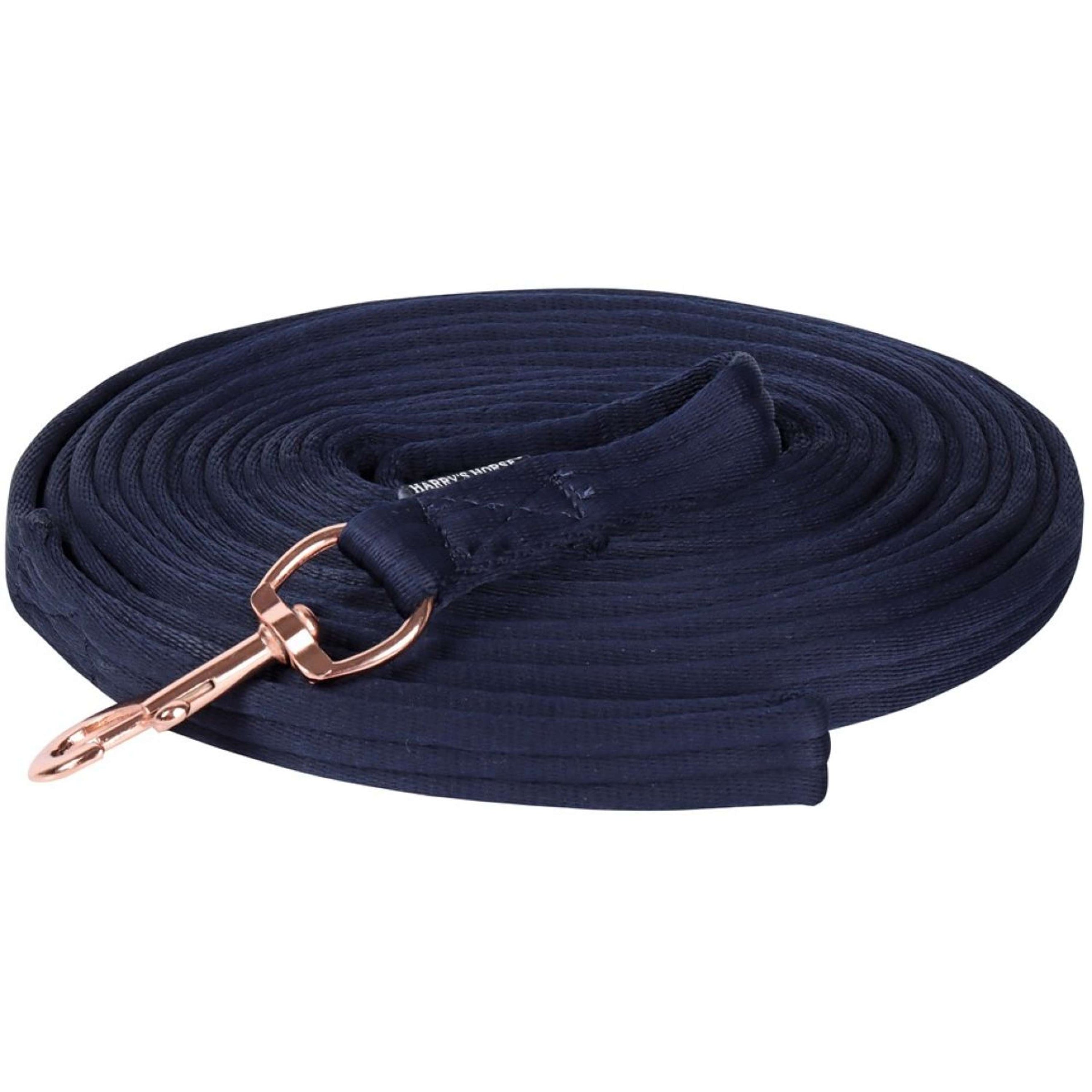 Harry's Horse Longeerlijn Soft Rosegold 8m Navy Harry's Horse Longeerlijn Soft Rosegold 8m Navy