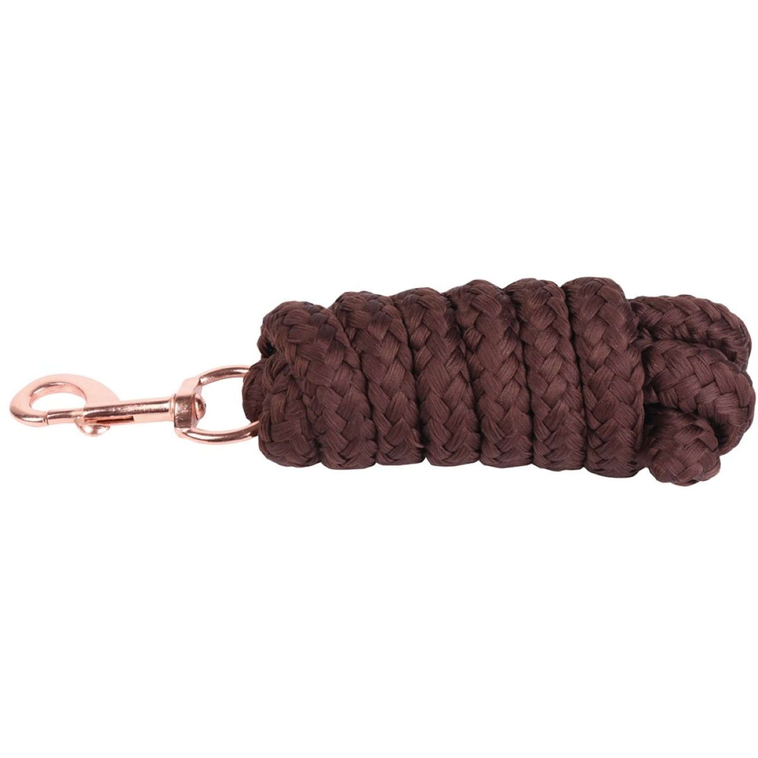 Harry's Horse Halstertouw Soft Musketon Rosegold 1.8m Bruin Harry's Horse Halstertouw Soft Musketon Rosegold 1.8m Bruin