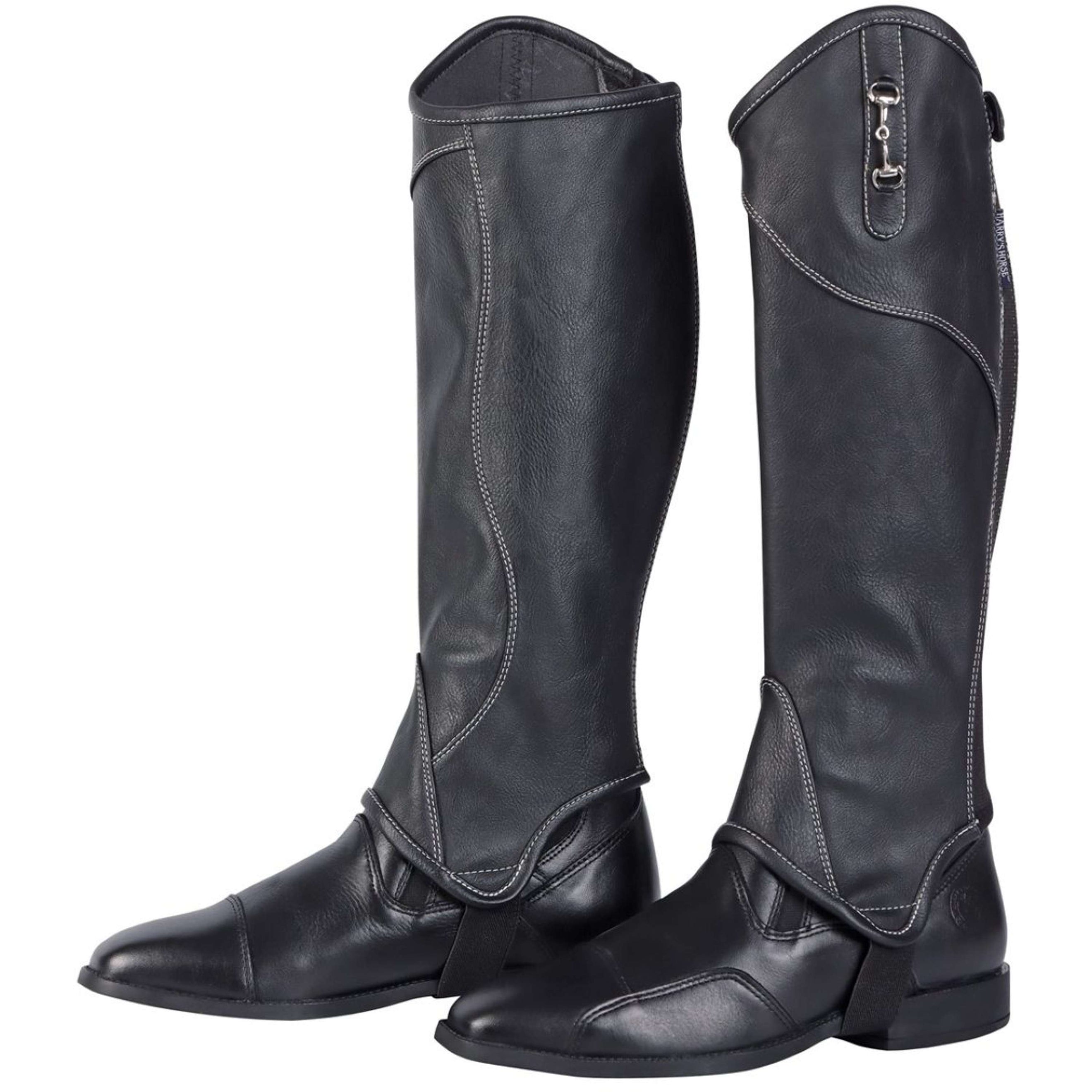 Harry's Horse Minichaps Bit Short and Wide Zwart Harry's Horse Minichaps Bit Short and Wide Zwart