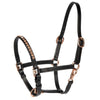 Harry's Horse Halster Crystal Zwart/Roségoud