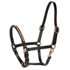 Harry's Horse Halster Crystal Zwart/Roségoud