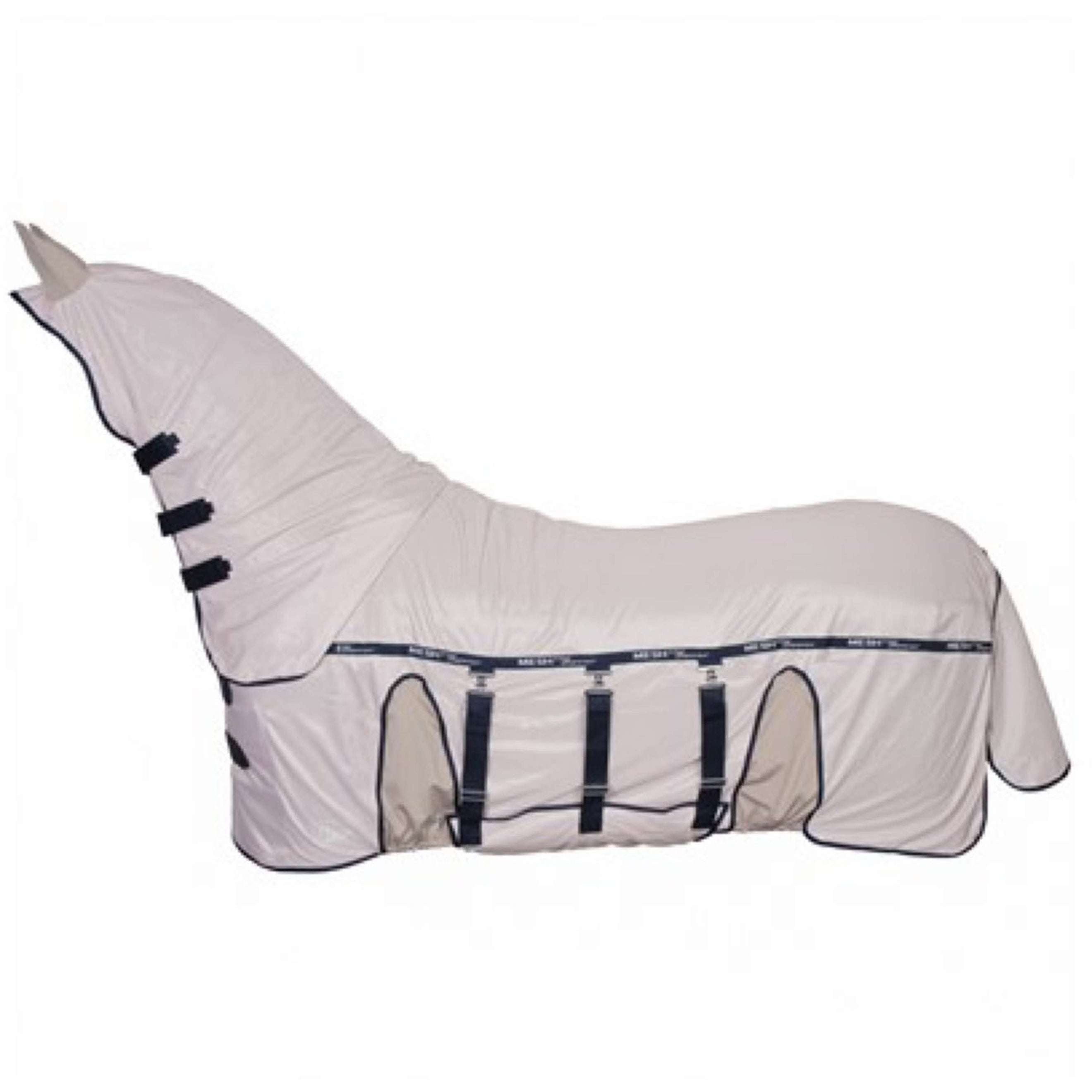 Harry's Horse Vliegendeken Mesh Pro Superior met Hals Taupe