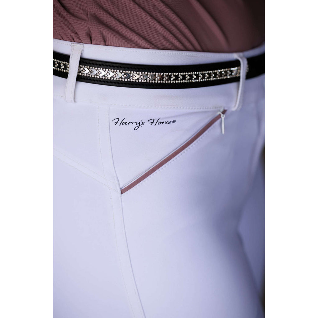 Harry's Horse Rijbroek Mauve Blush Full Grip Wit