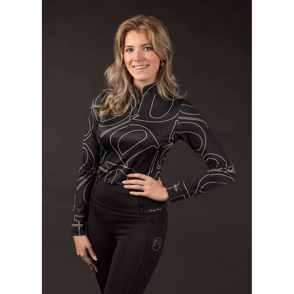 Harry's Horse Shirt Denici Cavalli Stardust Zwart