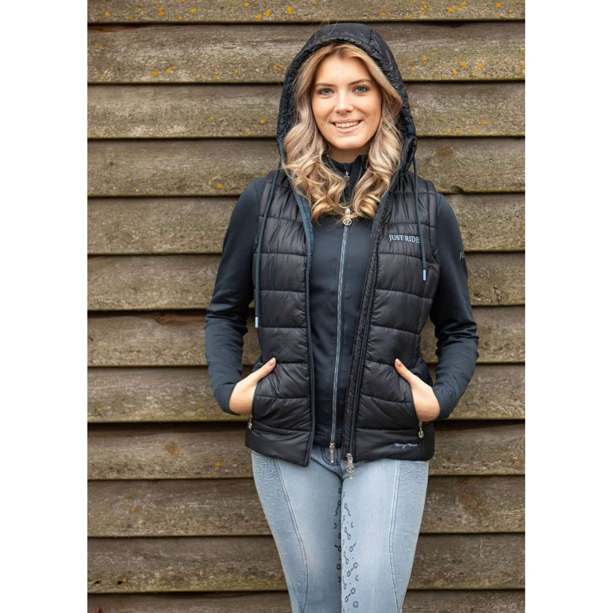 Harry's Horse Bodywarmer Just Ride Retro Navy