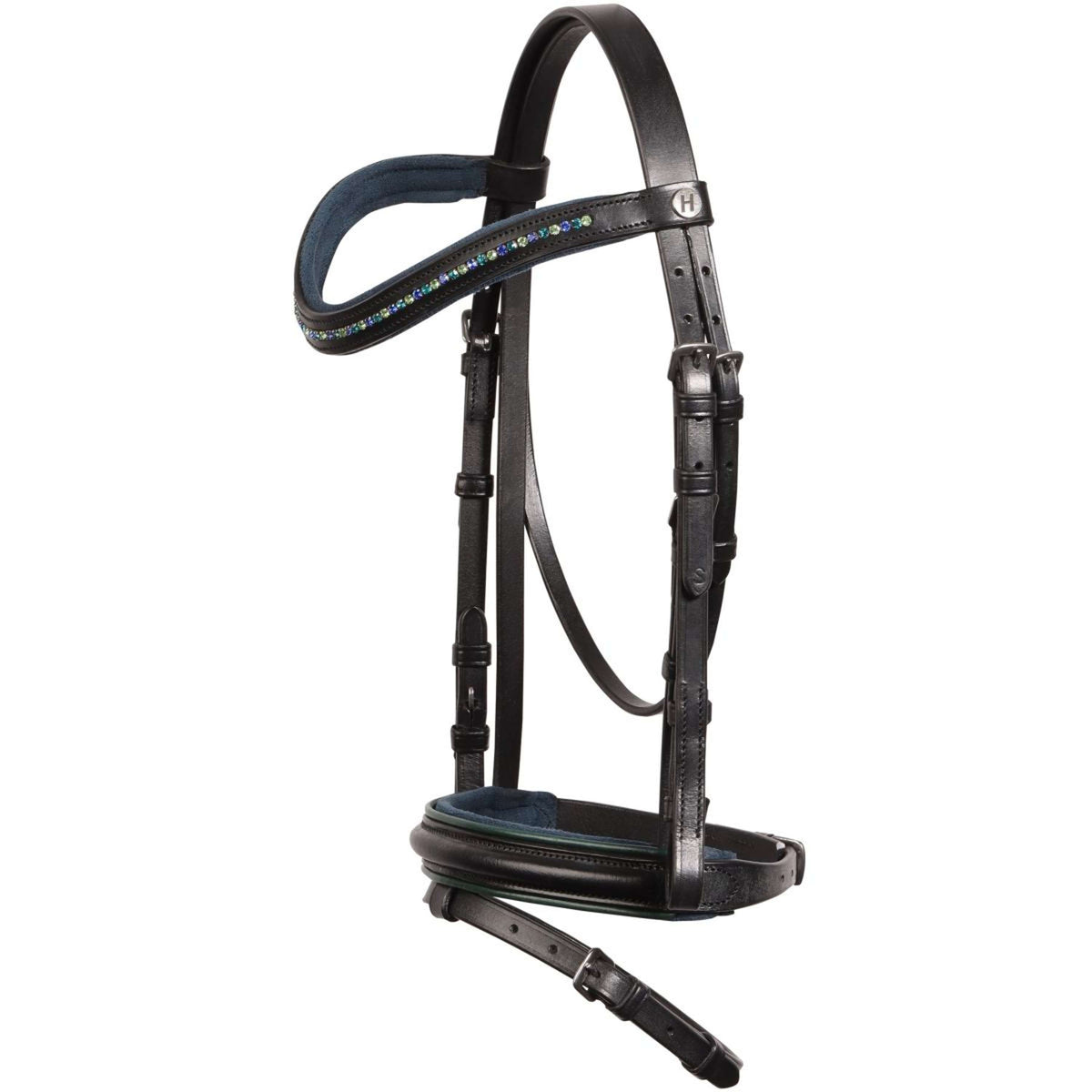 Harry's Horse Hoofdstel STOUT! Lime Zwart