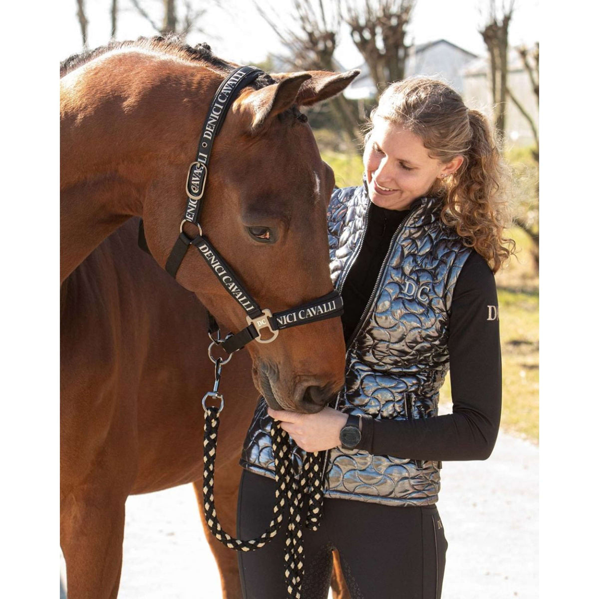 Harry's Horse Halsterset Denici Cavalli Stardust Zwart
