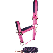 Harry's Horse Halsterset Satin Eli Rosebud