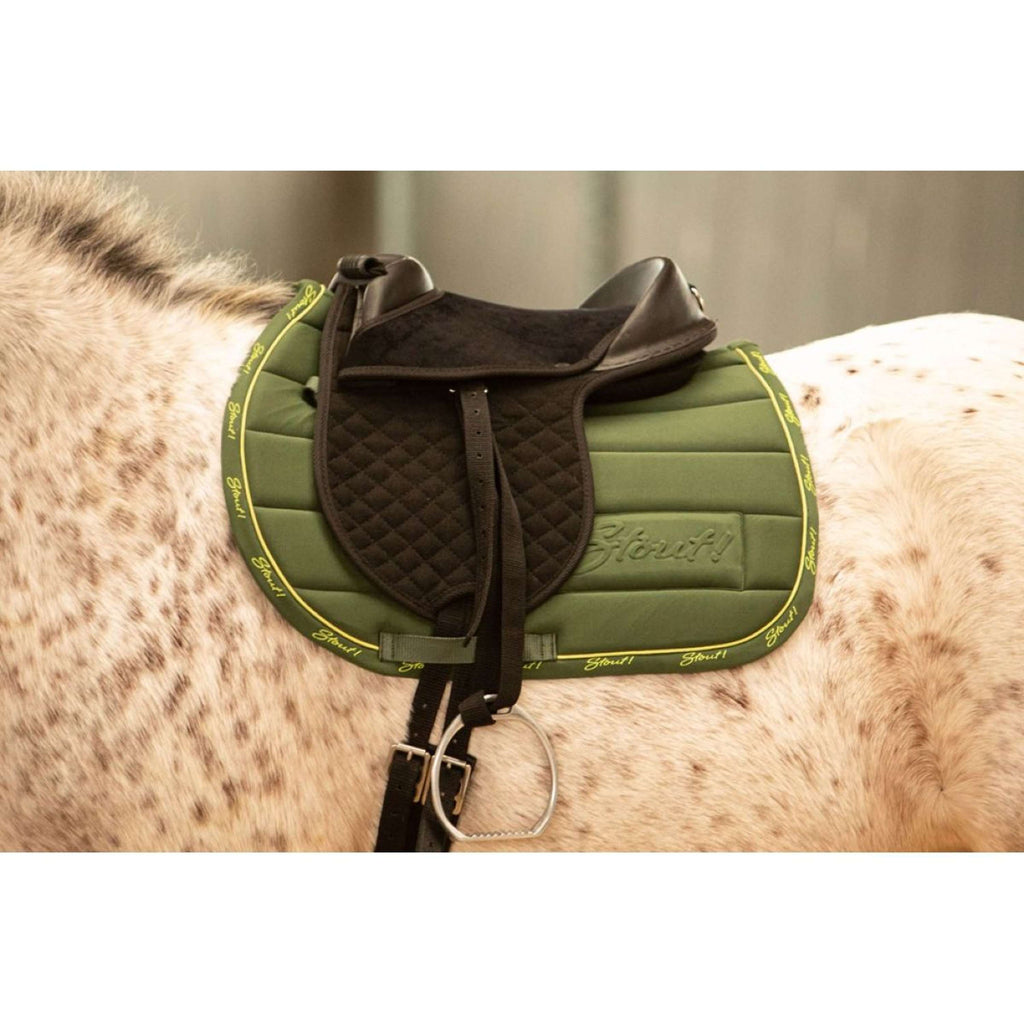 Harry's Horse Zadeldekje STOUT! Lime Legergroen