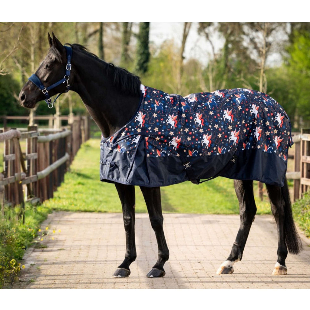 HB Outdoordeken navy flying horse