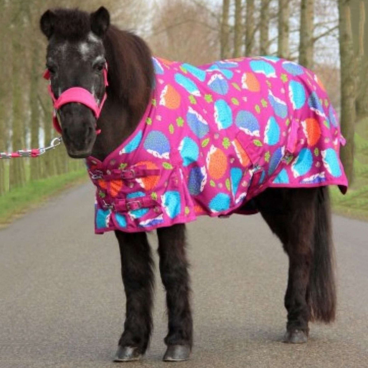 HB Harry & Hector Outdoordeken Hedgehog Katoen Fuchsia