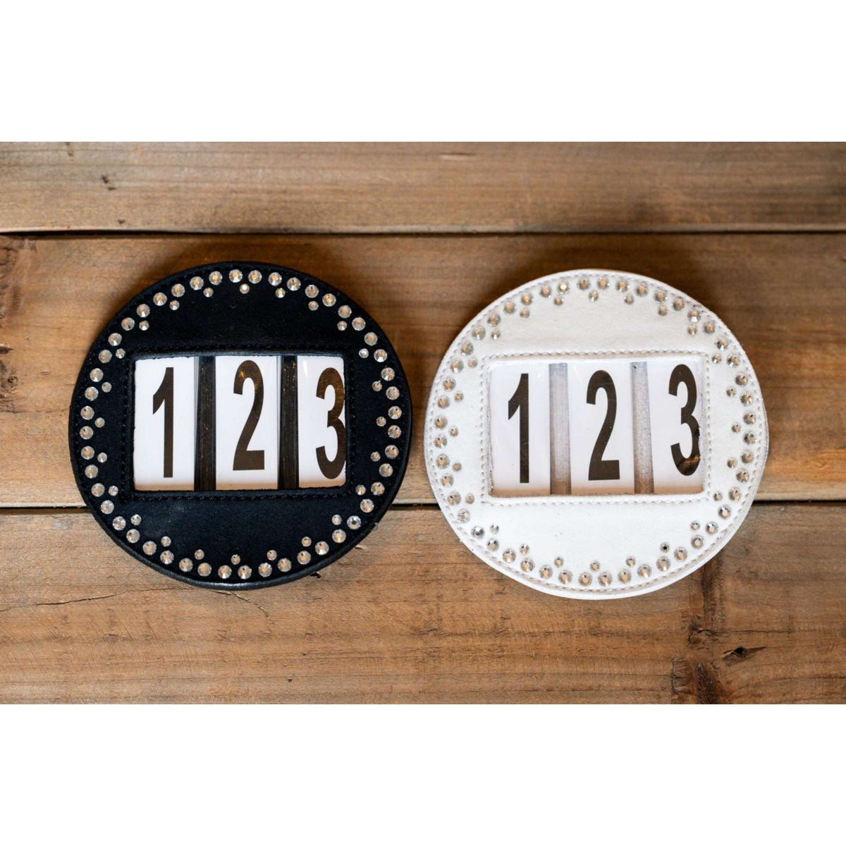 HB Wedstrijdnummers Hot Fix Zwart