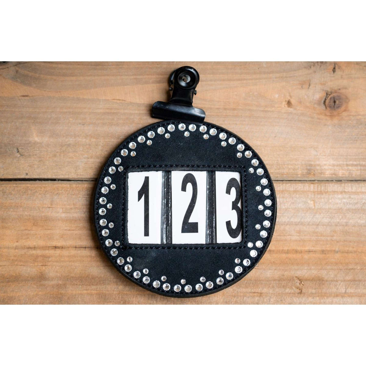 HB Wedstrijdnummers Hot Fix Zwart