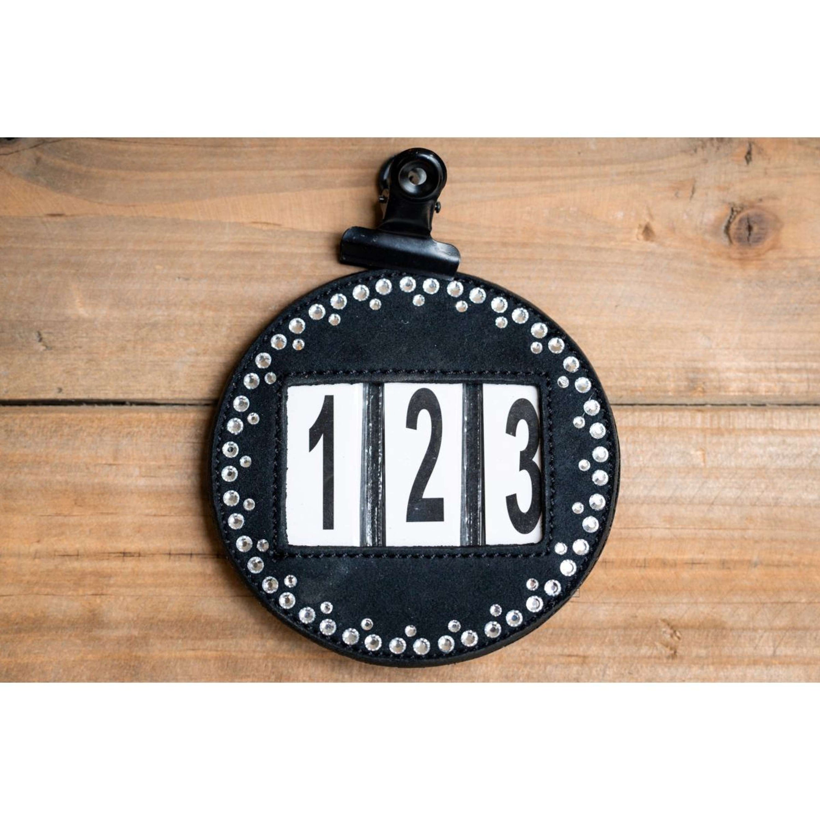 HB Wedstrijdnummers Hot Fix Zwart