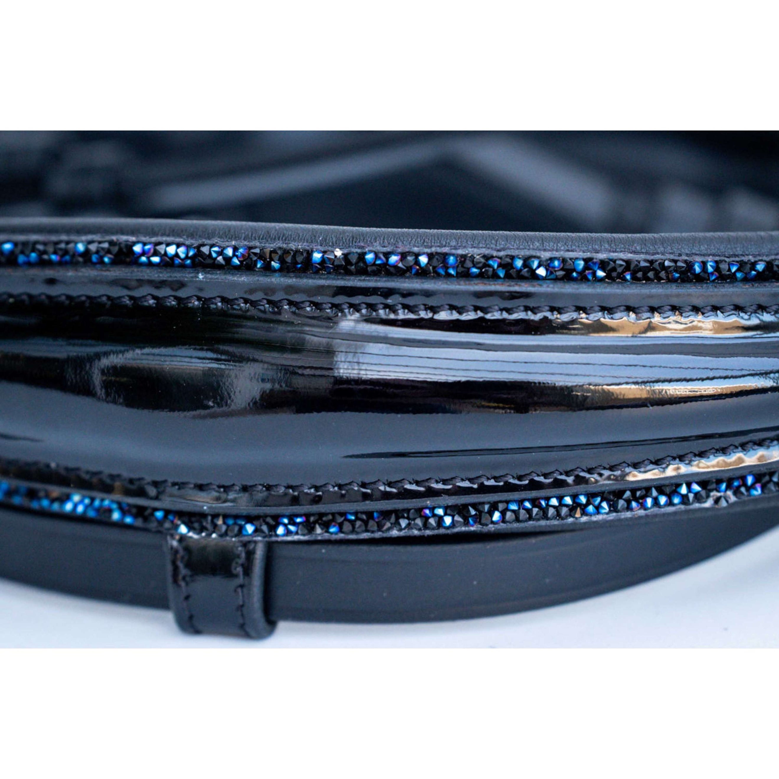 HB Neusriem Showtime Special Shape Zwart/Navy Glitter