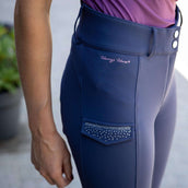 Harry's Horse Rijbroek Denici Cavalli Purple Passion Full Grip Peacoat