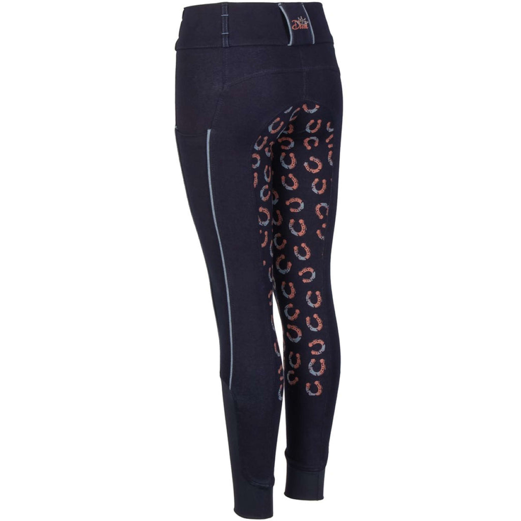 Harry's Horse Rijbroek Equitights Diva Mauvewood Denim Full Grip Collegiate-Blue