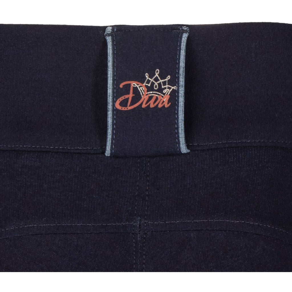 Harry's Horse Rijbroek Equitights Diva Mauvewood Denim Full Grip Collegiate-Blue