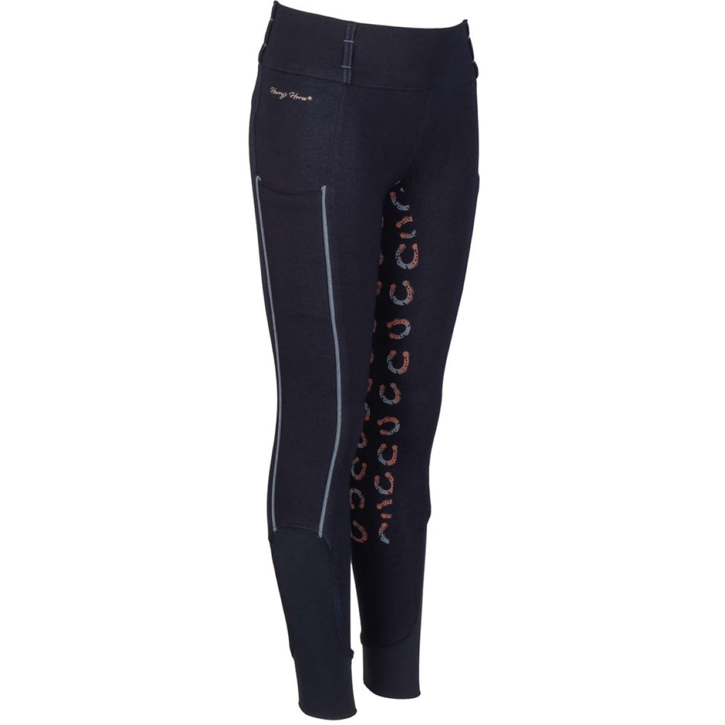 Harry's Horse Rijbroek Equitights Diva Mauvewood Denim Full Grip Collegiate-Blue