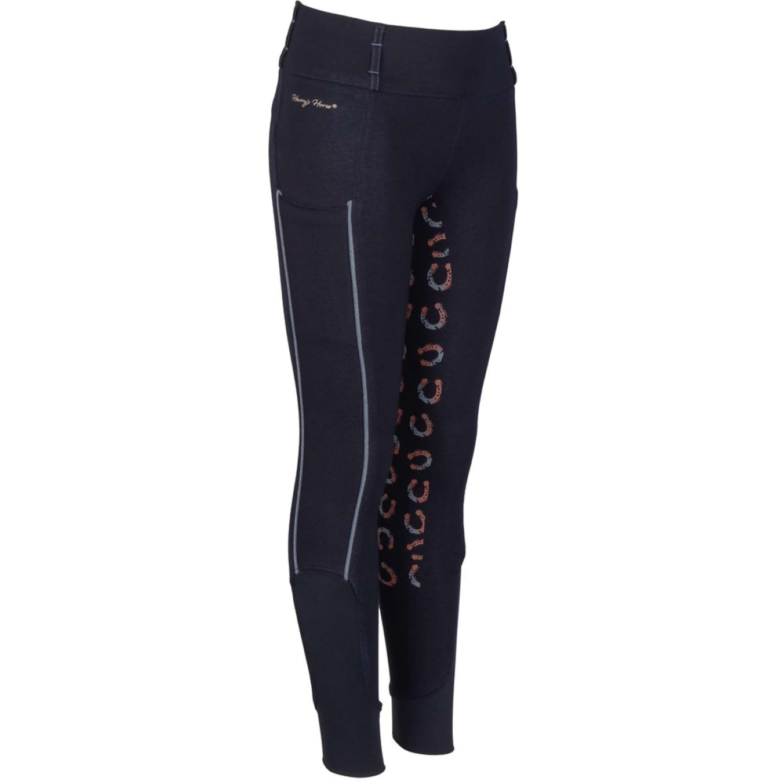 Harry's Horse Rijbroek Equitights Diva Mauvewood Denim Full Grip Collegiate-Blue