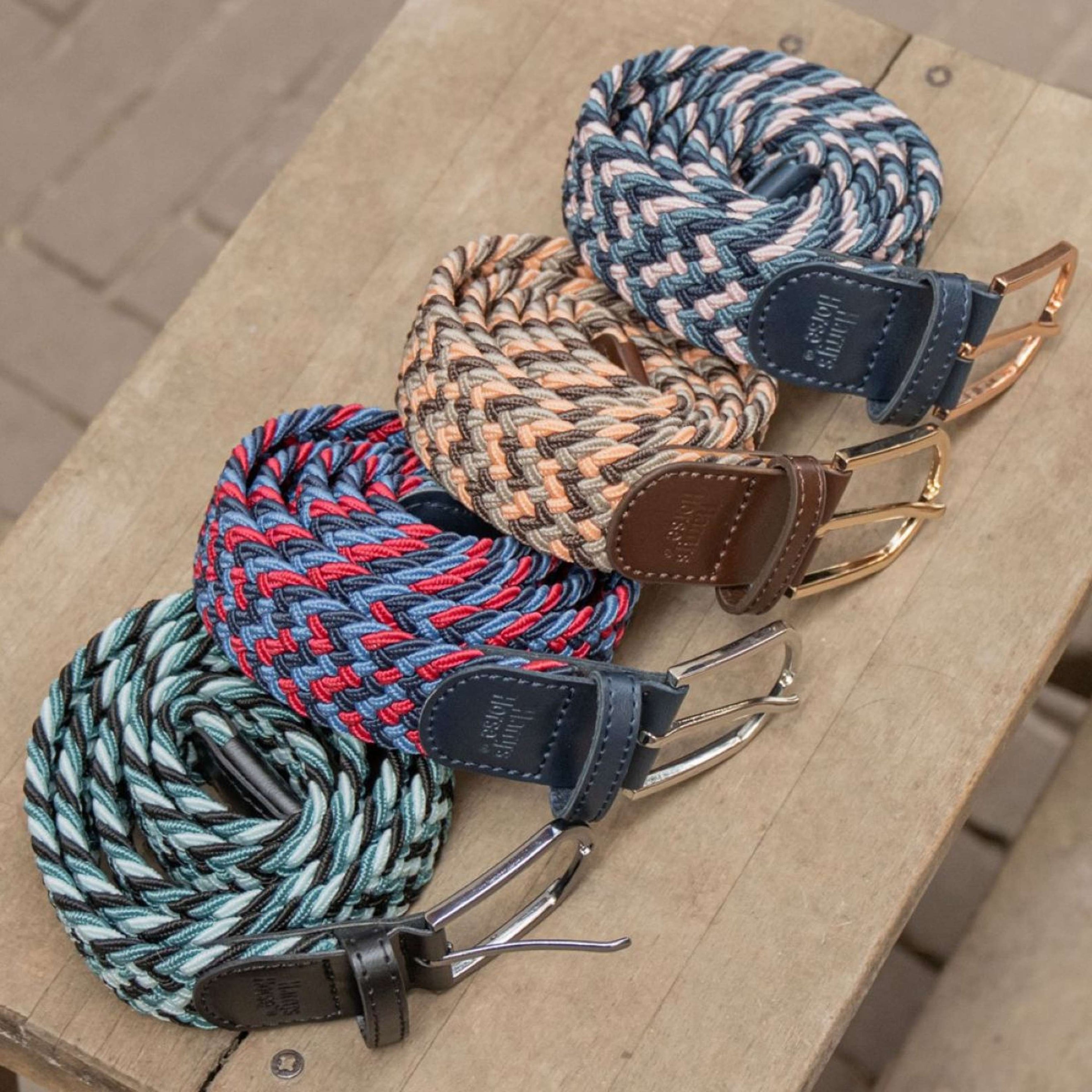 Harry's Horse Riem Elastisch Coffee Quartz Harry's Horse Riem Elastisch Coffee Quartz