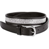 Harry's Horse Riem Leder Crystal Drops Zilver
