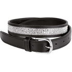 Harry's Horse Riem Leder Crystal Drops Zilver
