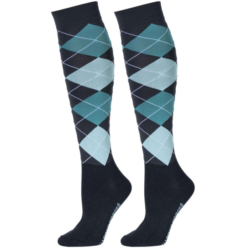 Harry's Horse Sokken Check Black Sand Harry's Horse Sokken Check Black Sand