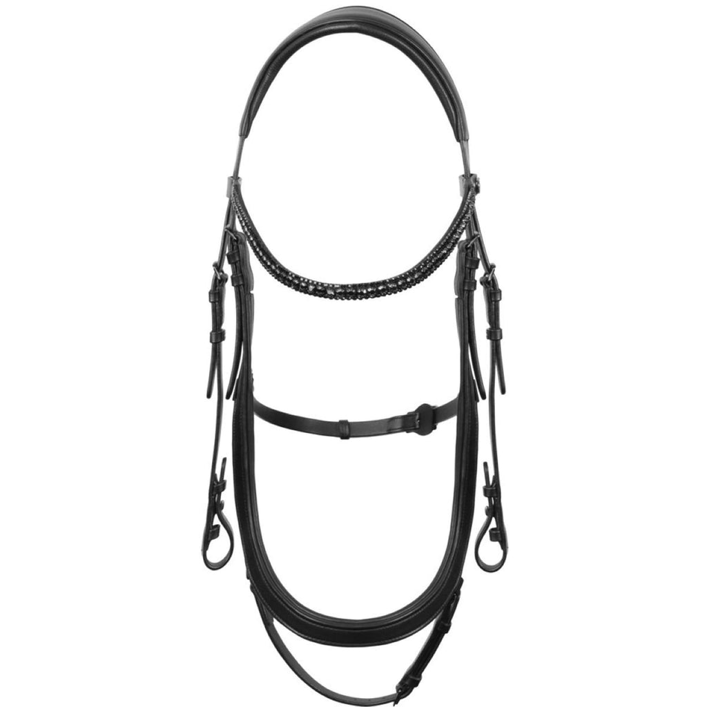 Harry's Horse Hoofdstel Anatomic Black Crystal Zwart