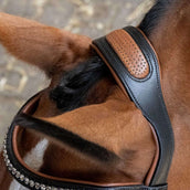 Harry's Horse Hoofdstel Black Cognac Zwart