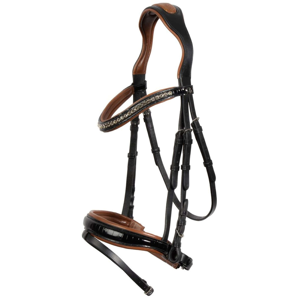 Harry's Horse Hoofdstel Black Cognac Zwart