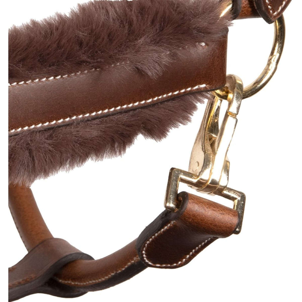 Harry's Horse Halster Leder Anatomic Furry Matt Bruin