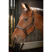 Harry's Horse Halster Leder Metallic Zwart/Gunmetal