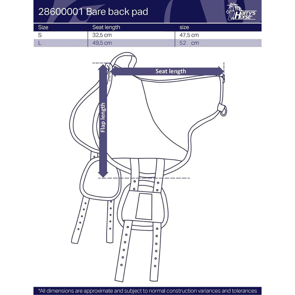 Harry's Horse Bareback Pad Grijs