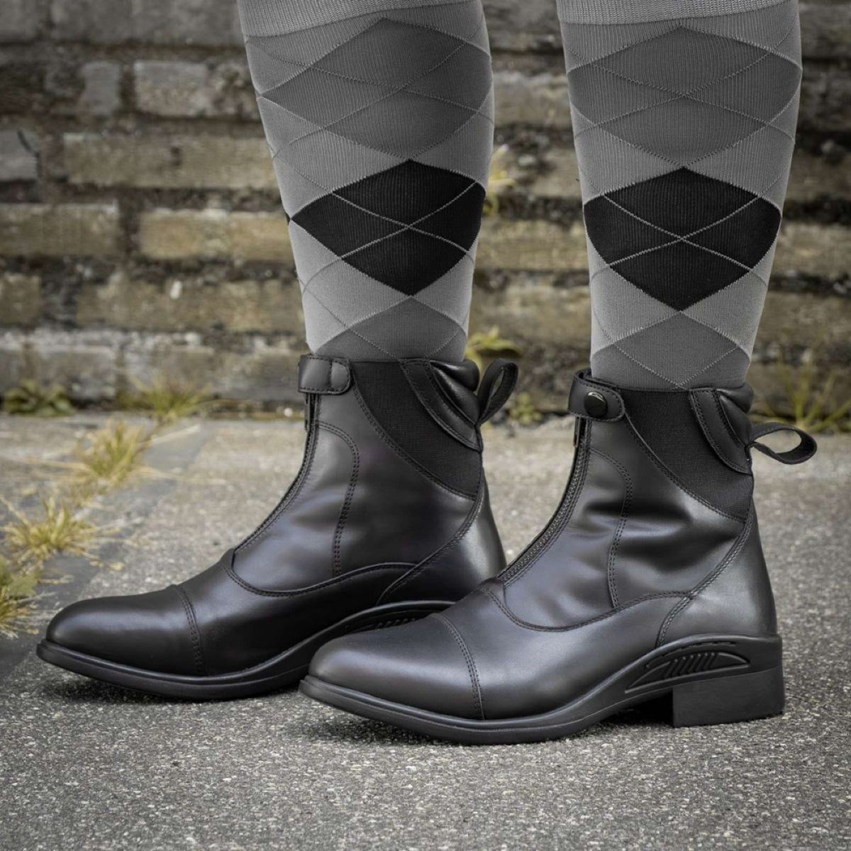 Harry's Horse Jodhpurs Leder Avoriaz Gevoerd Zwart