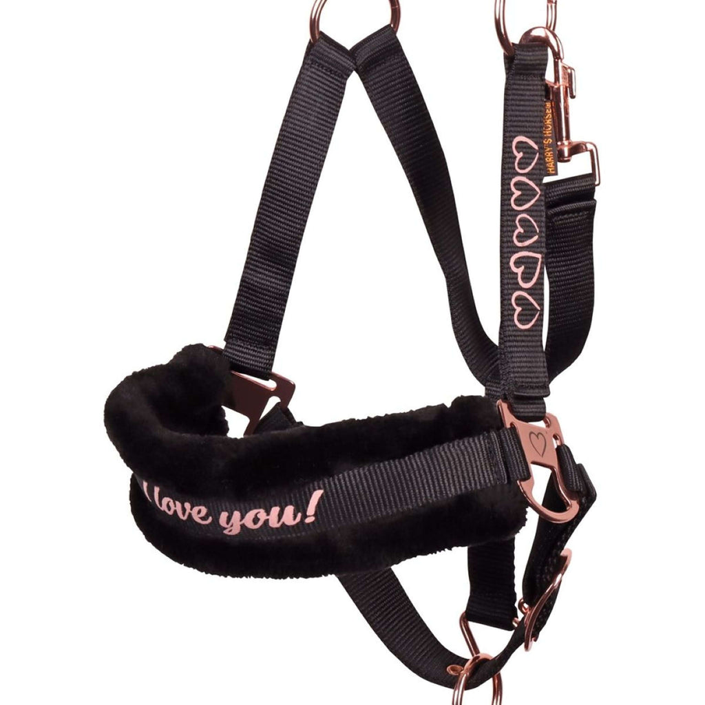 Harry's Horse Halsterset Love Zwart