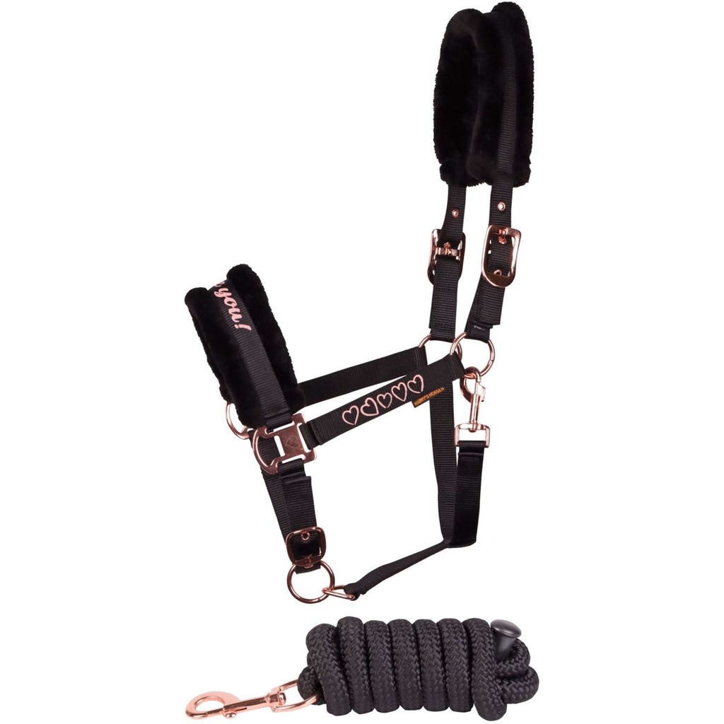 Harry's Horse Halsterset Love Zwart