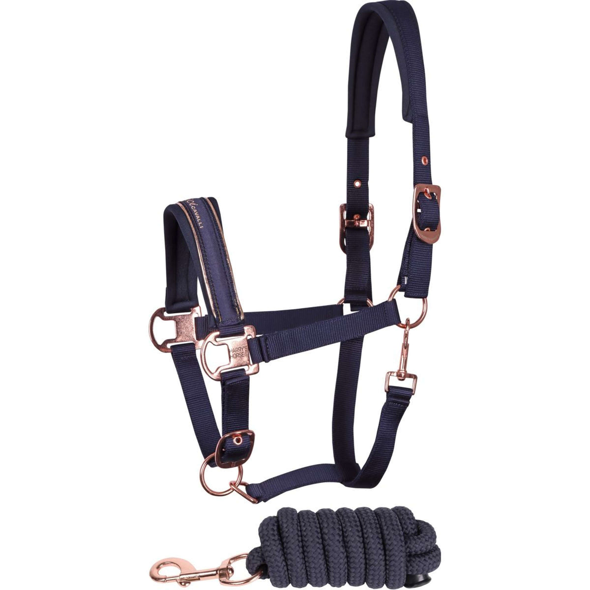 Harry's Horse Halsterset Denici Cavalli Bosque Satin Navy