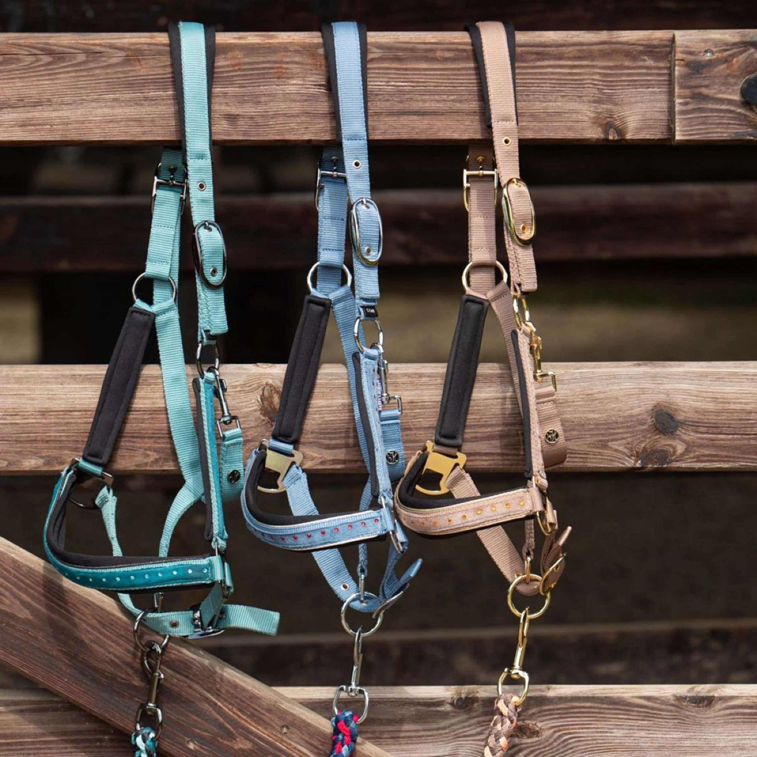 Harry's Horse Halsterset Crystal Teal Harry's Horse Halsterset Crystal Teal