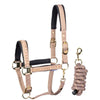 Harry's Horse Halsterset Crystal Taupe Grey