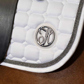 Harry's Horse Zadeldekje Reverso Competition Gunmetal Dresuur Wit