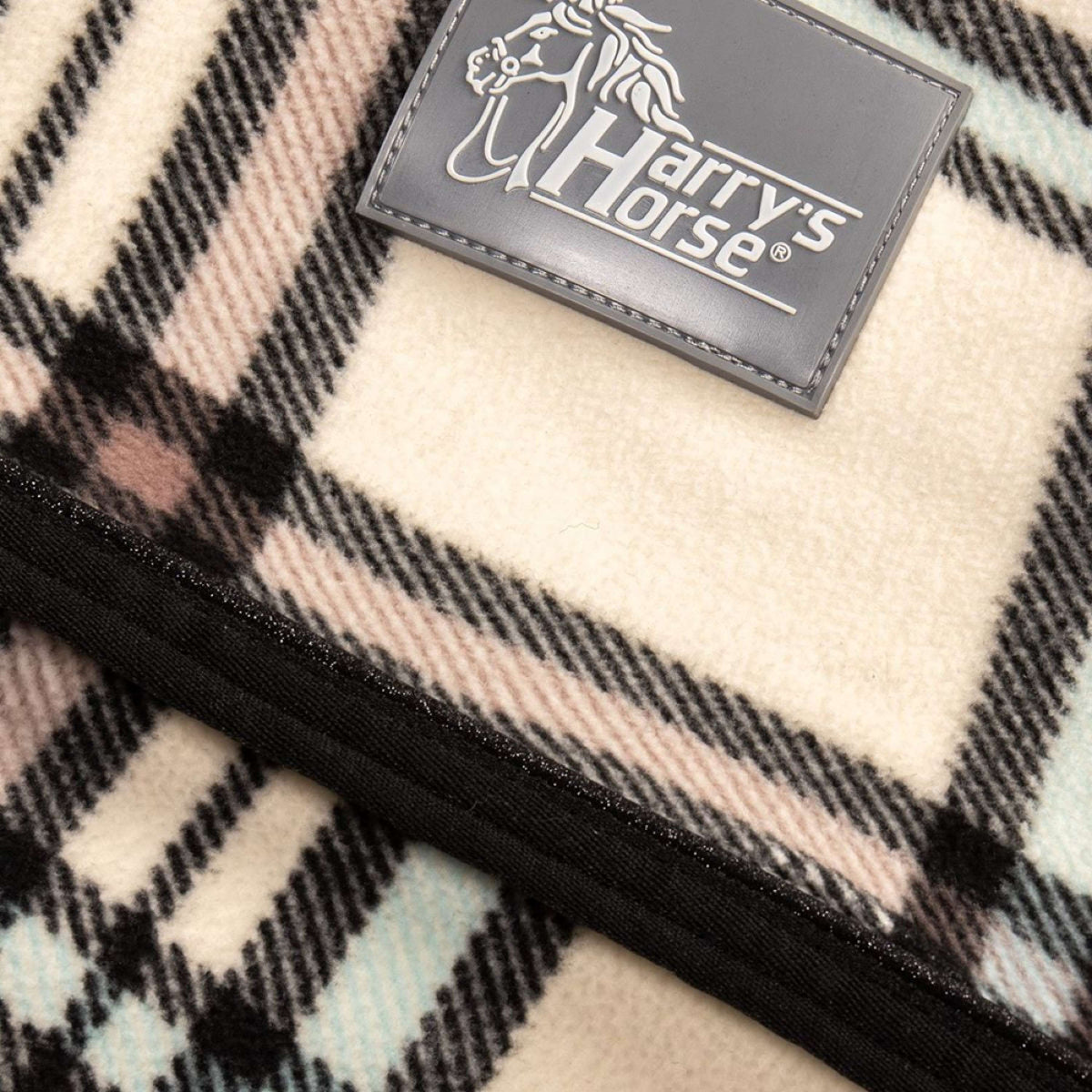 Harry's Horse Fleecedeken Check Cream